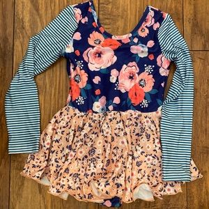 Cheeky Plum leotard with skirt